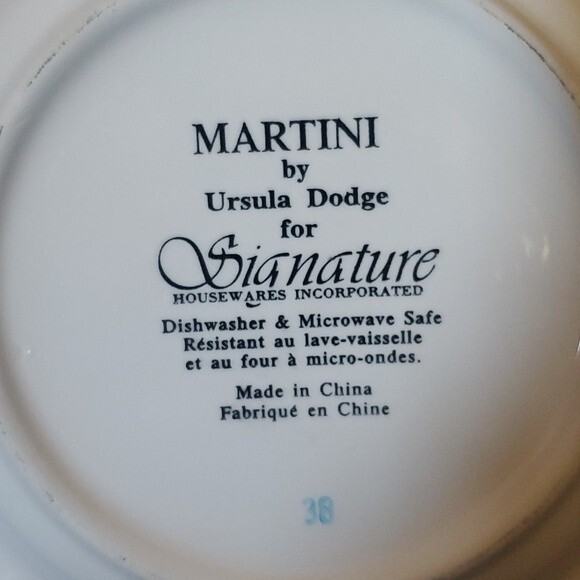 Ursula Dodge Porcelain appetizer plates set of 6 - Picture 3 of 16